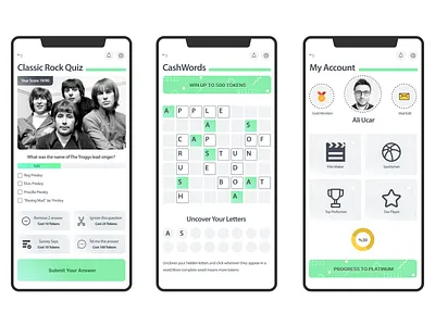 NFT Rewards design graphic design mobile design nft nft rewards quiz mobile app ui uiux design ux