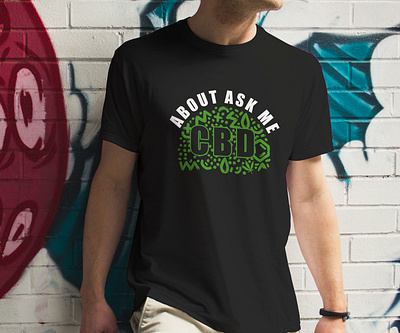 About ask me CBD branding design illustration logo logo design t shirt t shirt design vintage vintage t shirt