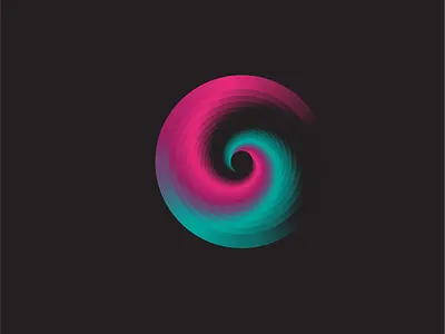Spiral vortex branding design graphic design illustration logo vector