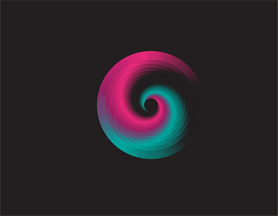 Spiral vortex branding design graphic design illustration logo vector