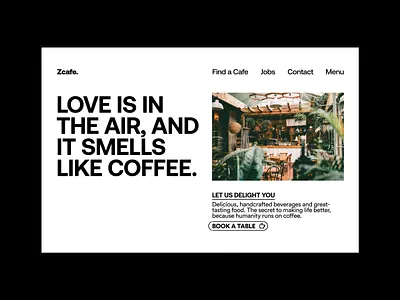 Weekly Warmup (105): Landing Page for Cafe cafe coffee landing page web design website weekly warm up