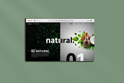 Natural Product Hero Landing Page Website bashar billah branding hero image landing page natural natural website organic organic website responsive ui web ui website website design website hero image
