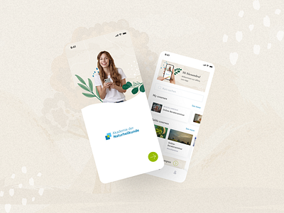 🍃🌿 Online health courses Mobile App app courses design eco green health hig ideas illustration inspiration ios mobile mobileapp mobiledesigner naturall online online courses smartapp ui ux