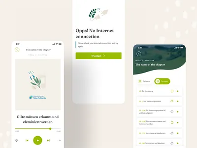 🍃🌿 Online health courses Mobile App agency app creative design eco green health hig icons ideas illustration inspiration itcompany mobile mobileapp online onlinecourses smartapp ui ux