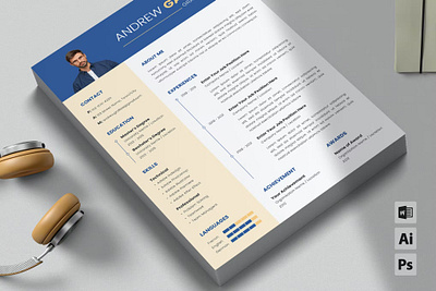 Free Resume clean cover letter cv design cv template design e learning ecommerceweb education platform illustration modern design online course website resume resume design resume template study web web design web ui website website design