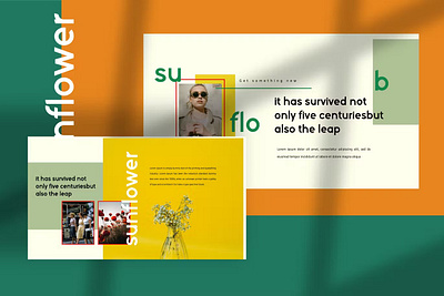 Free sunflowers - keynote Creative Business Company brand designer brand guide brand identity branding business business company company creative business design designposter graphic design illustration keynote keynote creative marketing collateral motion graphics pitch powerpoint ui vector