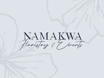 Namakwa Floristry & Events Branding art brand identity branding design drawing graphic design illustration logo logo design logos vector