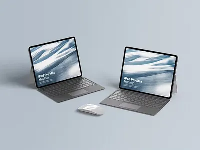 Free Ipad Pro Mockup abstract clean design device display ipad pro ipad pro mockup laptop mac macbook mockup presentation realistic simple theme ui ux web webpage website