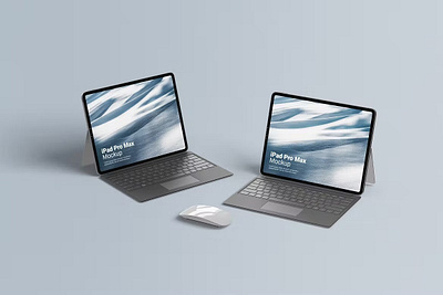 Free Ipad Pro Mockup abstract clean design device display ipad pro ipad pro mockup laptop mac macbook mockup presentation realistic simple theme ui ux web webpage website