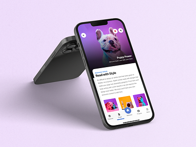 Pet App Template - Article Design | AppKit - Mobile Kit & PWA android app app article design app blog app template article app article design blog template content content design design ios iphone mobile modern app pet app pet shop pet ui sidebar ui