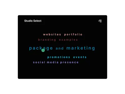 simple landing for a design studio portfolio website idea design minimalistic web