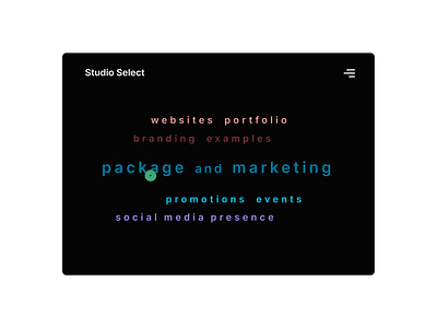 simple landing for a design studio portfolio website idea design minimalistic web