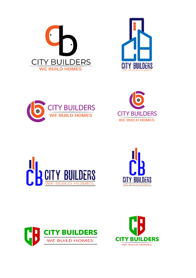 Logo Design for City Builders brand identity branding business card design graphic design logo logo design logotype mono