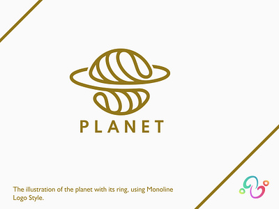 Planet Logo brand design brand designer earth galaxy globe line logo design logo designer logo for sale logo idea logo inspiration logomark logotype luxury monoline planet solar system space star zzoe iggi