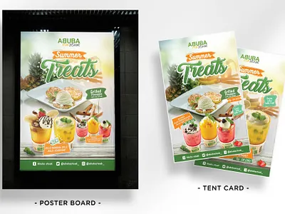 Summer Treats branding branding resto graphic design illustration restaurant branding summer summer food treats vector