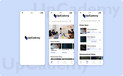 UpCademy - Online Education Platform (Mobile Apps) app design education learning management system mobile mobileapps online class ui uiux ux