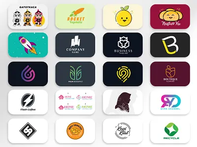 Bundle Logo an angel floating in the garden branding design digital imaging graphic design illustration logo montain ui vector