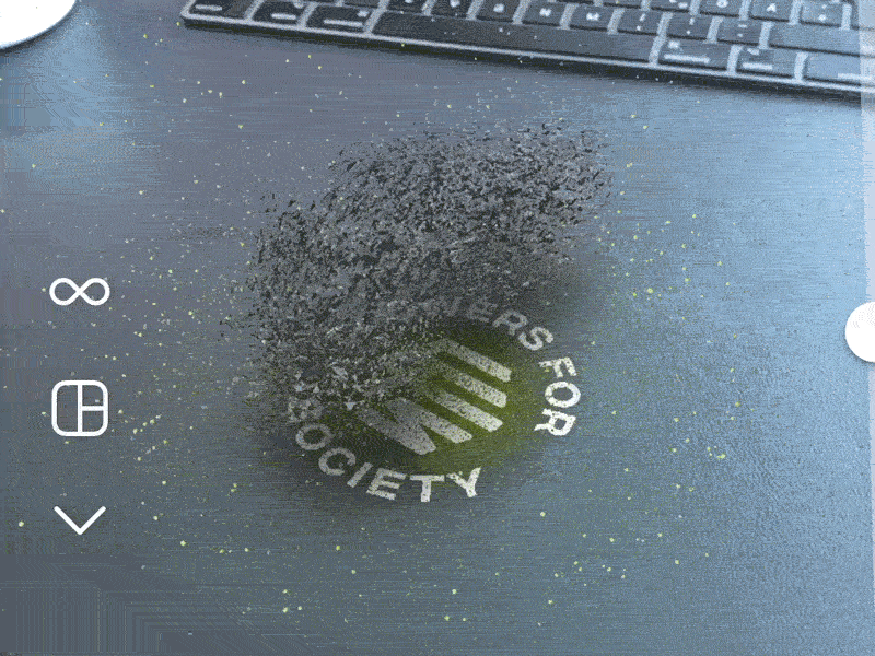 Flowers For Society AR Filter 3d 3danimation abstract animation ar augmentedreality cgi cinema4d code design filter green instagram interactive nature sneaker