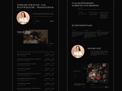 Fida Soubaiti | Landing page arabic art black couch deutsche estetic landing page painting typography ui web design website