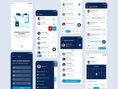 Dental App app design app development dental records app dentist app mobile app ux design