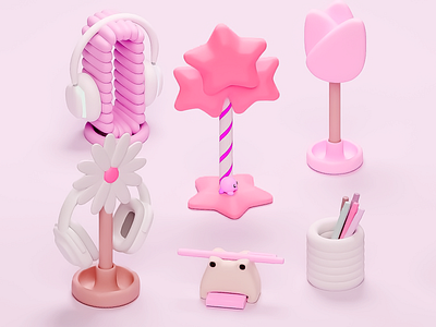 3D Visual- Pink Abstract Design 3d 3d abstract art 3d art 3d artwork 3d design 3d model abstract abstract objects design design insparation desk details details insparation micro design micro living pink pink objects pink palette visual visual identity