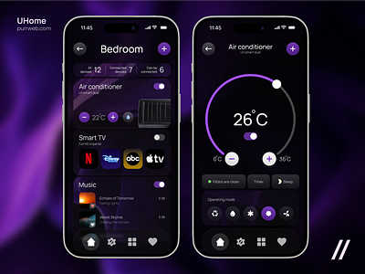 Smart Home Mobile iOS App android app design concept app design template dashboard dashboard design dashboatf design design ios iot iot app design iot design mobile mobile app mobile ui modern design settings smart device smart home ui ux