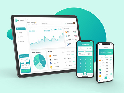 Crypto Exchange Desktop and Mobile App app crypto app crypto exchange crypto exchange app crypto trading cryptocurrency desktop app desktop app design mobile app mobile interface design ui uiux ux