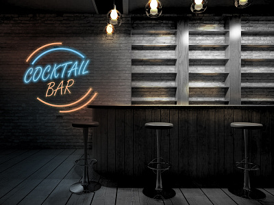 Bar light logo 3d bar best branding cocktail cocktsail bar design glow graphic design light light modification logo manupulation modifiction motion graphics neon new poster ui ux