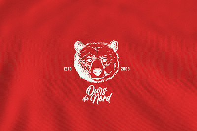 Hand-Drawn Logos | Ours du Nord branding design graphic design illustration logo