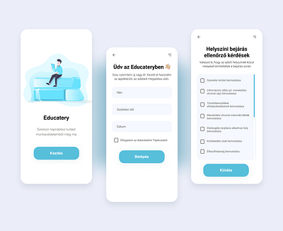 Educatery mobile app - UI design design figma figmadesign ui uidesign user interface