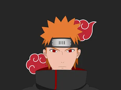 Yahiko Akatsuki akatsuki draw drawing fan art illustration naruto naruto fan art naruto shippuden portrait sharingan uchiha yahiko yahiko akatsuki