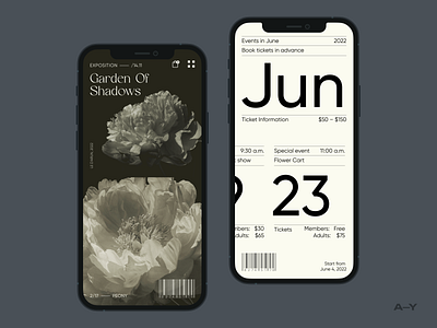 Art Gallery /001 clean design digital grid inspiration minimal mobile typography ui web