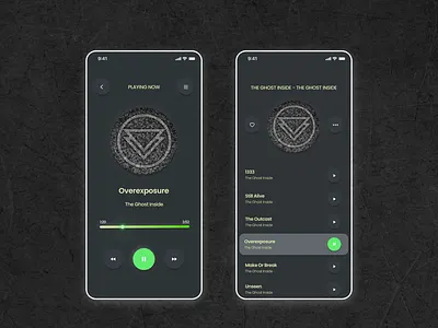 Music player App design figma mobile design music app ui ux