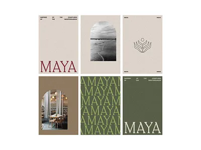 MAYA Identity System design illustration logo pattern