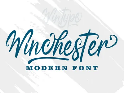 Winchester banner branding business cover fashion girly graphic design illustration interior invitation logo magazine modern script social media t shirt