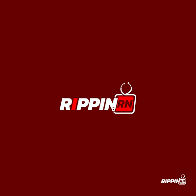RippinRN Logo Design abstract branding creative design flat graphic design illustrator logo logo design logo maker minimal modern monogram nurse logo pictorial professional rippinrn simple streaming