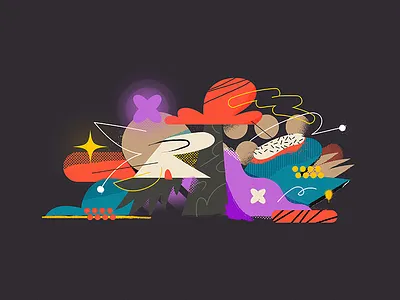 Nature concept creative design illustration