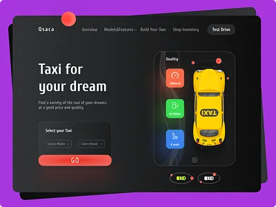 Taxi : Cab showroom web design 3d animation app branding design graphic design icon illustration logo motion graphics ui