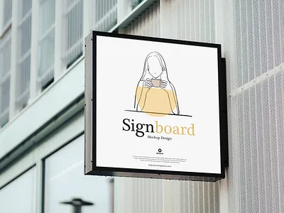 Free Advertisement Signboard Mockup signboard mockup