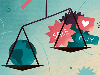 Making Stuff That Matters blog illustration design digital art digital illustration editorial illustration illustration planet procreate procreate art scales