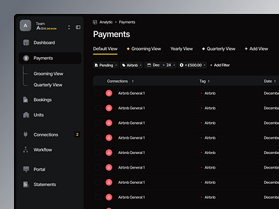 Finance Dashboard Concept UI analytics app clean dark ui dashboard data design finance insights kpi light ui navigation sidebar tables talavadze tbilisi ui user interface ux