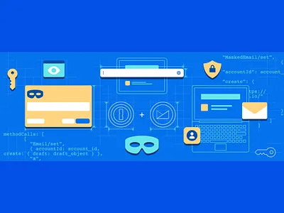 'How and why we built Masked Email with JMAP' design graphic design illustration vector vector illustration