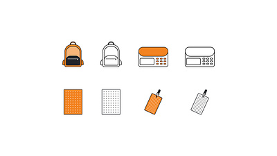 Necessary Accessories Icon Design application branding button design design favicon flat design flat icon graphic design icon icon design icons icons design illustration ios app design logo outline outline icon ui ui ux design vector