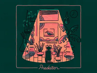 Lil Predator design handrawn illustration texture