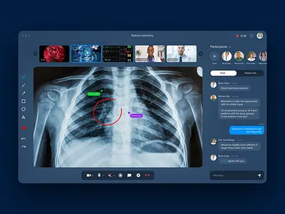 Telemedicine app app collaboration conferencing medical online surgery tool ui ux video video call