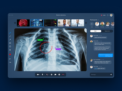 Telemedicine app app collaboration conferencing medical online surgery tool ui ux video video call