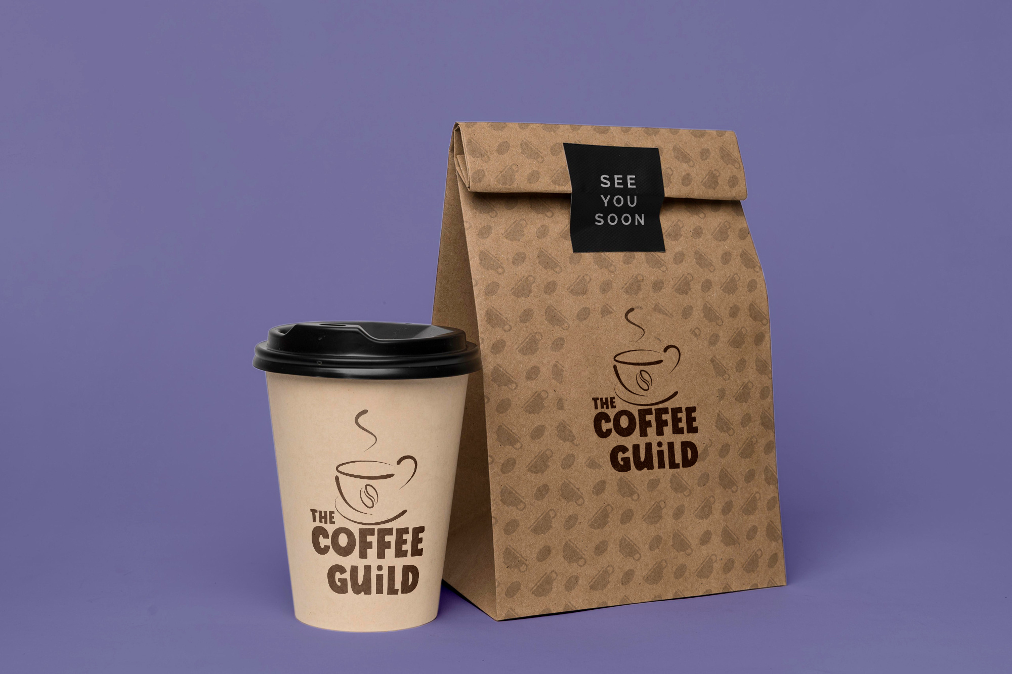 The coffee guild logo design. design graphic design logo vector