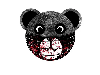 Dr. Bear design illustration logo sticker