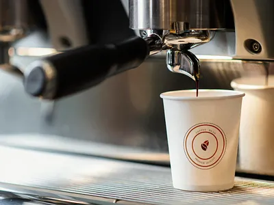 Coffee Bean Logo design branding logo mockup vector visual identity