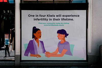 Fertility New Zealand campaign design graphic design illustration